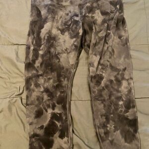 lululemon athletica Tie-Dye Leggings - Black and Gray